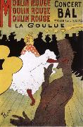 Henri de toulouse-lautrec La Goulue,Dance at the Moulin Rouge Sweden oil painting artist